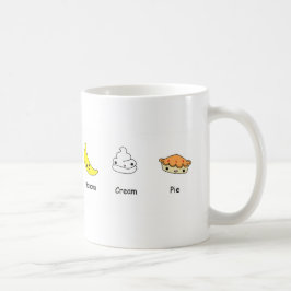 Caneca De Café Amigos da torta de creme da banana