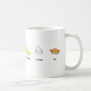 Caneca De Café Amigos da torta de creme da banana