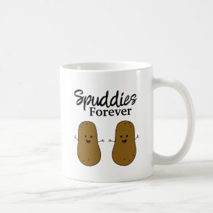 Caneca De Café Amigos de Batata para Sempre