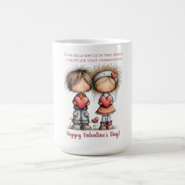 Caneca De Café Amigos Doce Do Dia Dos Namorados – Crianças Capric