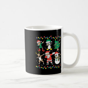 Caneca De Café Amigos Duendes do Papai Noel Dabbing Natal Diverti