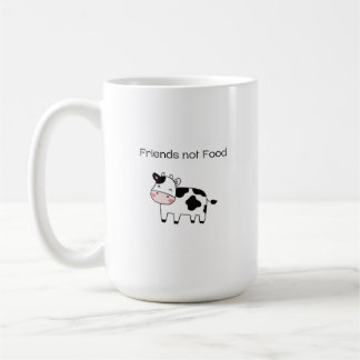 Caneca De Café Amigos não Comidas - Vacas
