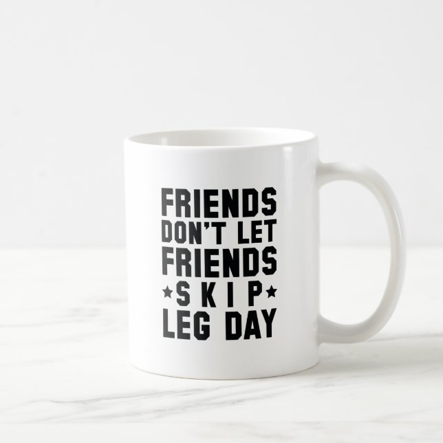 Caneca De Café Amigos não permitem que amigos pulem o dia (Direita)