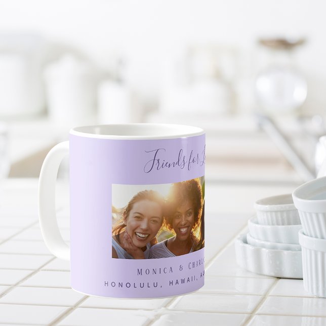 Caneca De Café Amigos para nomes de fotografias de vida violeta l (Criador carregado)