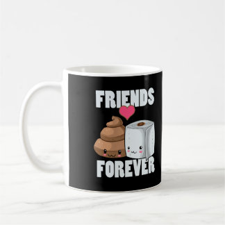 Caneca De Café Amigos Para O Papel De Banheiro E Poop