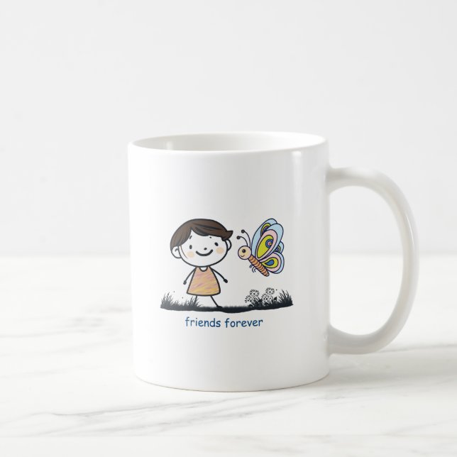 Caneca De Café Amigos para sempre (Direita)