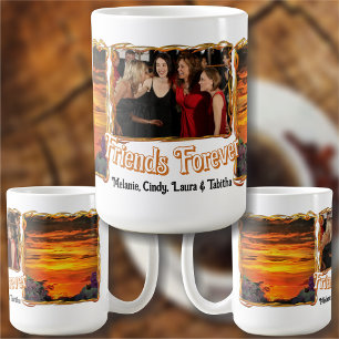 Caneca De Café Amigos Para Sempre Marina Sunset 2584