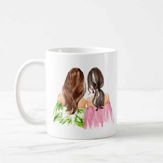Caneca De Café Amigos para sempre presentes BFF Besties Mug (Esquerda)