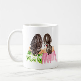 Caneca De Café Amigos para sempre presentes Mug Brunettes