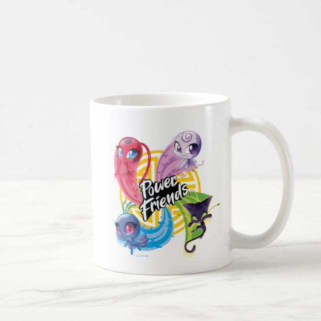 Caneca De Café Amigos poderosos do Kwamis Miraculoso (Direita)