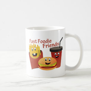 Caneca De Café Amigos rápidos de sorriso de Foodie