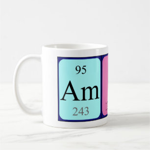 Caneca De Café Amina periodicamente mesa name