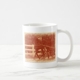 Caneca De Café Amish Horse e Buggy Sepia