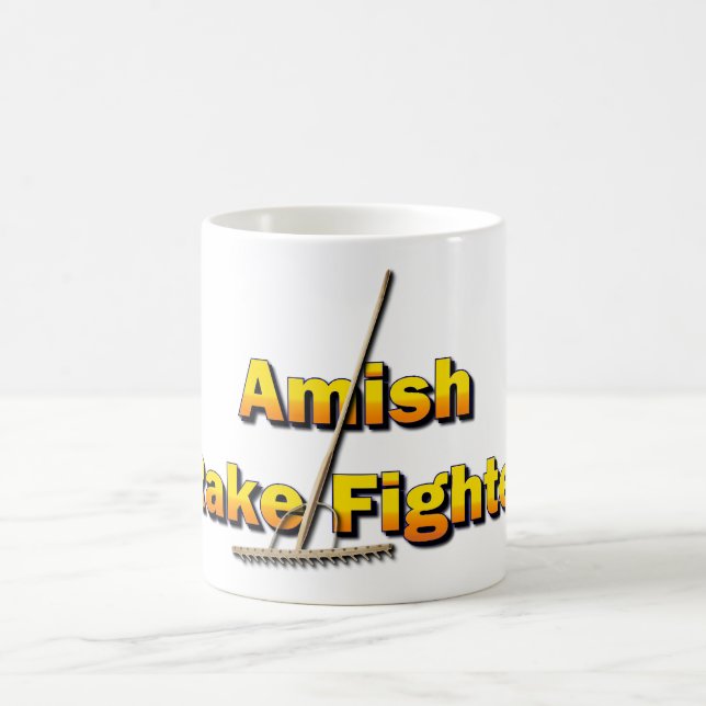 Caneca De Café Amish Rake Fighting Champion (Centro)