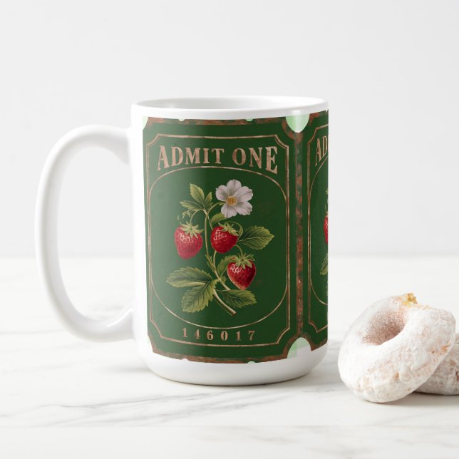 Caneca De Café Amit one - Morango (Com Donut)