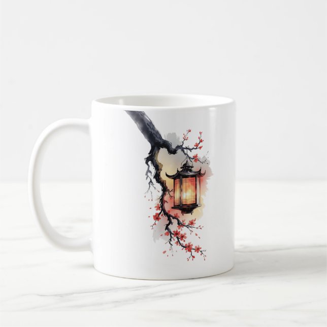 Caneca De Café Amita - Cherry Blossom Lantern Twins (Esquerda)