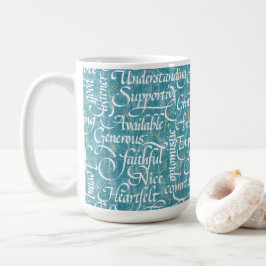 Caneca De Café Amizade Calliografia Bestie