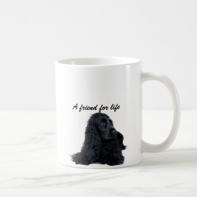 Caneca De Café Amizade de cocker spaniel (Direita)