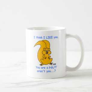 Caneca De Café Amizade de Esquilo de Cartoons Feliz e Bonita