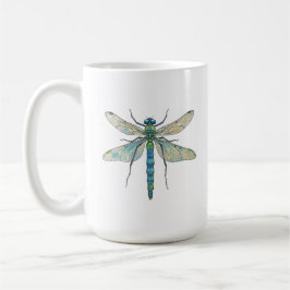 Caneca De Café Amizade de libélula rara bela edificante