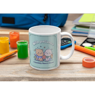 Caneca de Café Amizade kawaii Adoráveis Animais Am