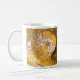 Caneca De Café Ammonite Fóssil