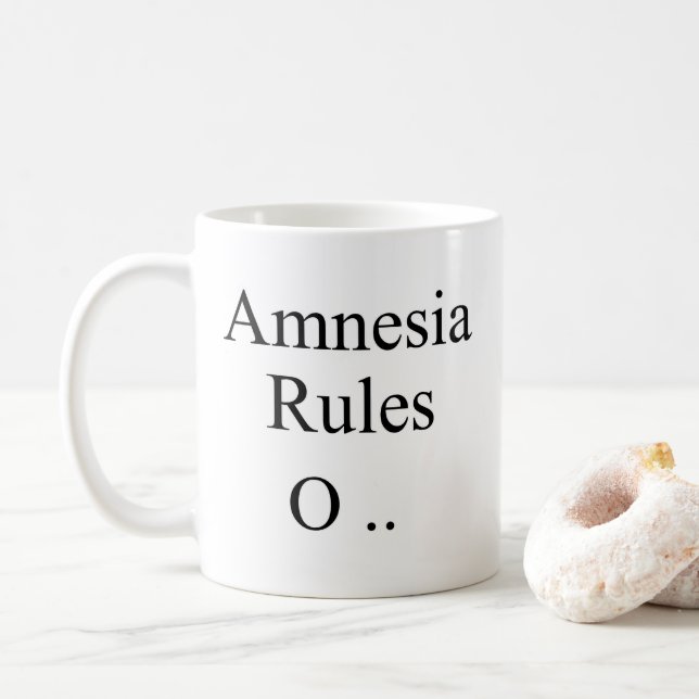 Caneca De Café Amnésia (Com Donut)