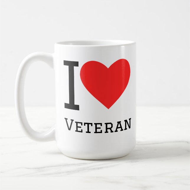 Caneca De Café Amo a los veteranos (Esquerda)