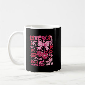 Caneca De Café amo amo você cereja demais
