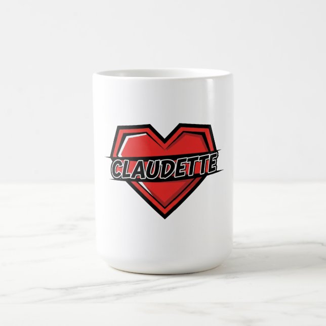 Caneca De Café Amo Claudette (Centro)