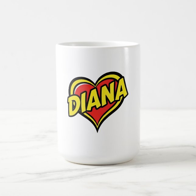Caneca De Café Amo Diana (Centro)