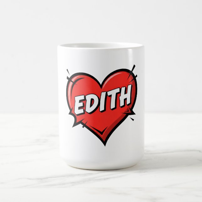 Caneca De Café Amo Edith (Centro)