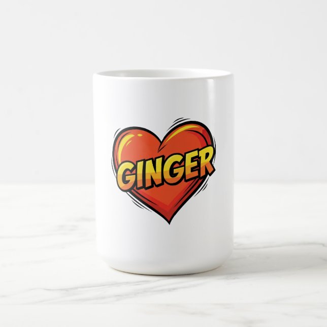 Caneca De Café Amo Ginger (Centro)