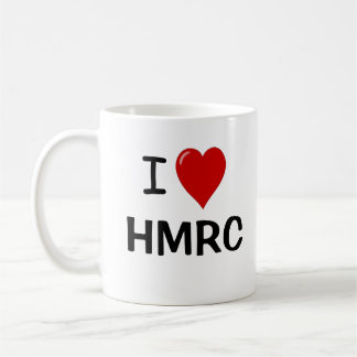 Caneca De Café Amo HMRC - O Imposto É A Minha Vida - Engraçado Co