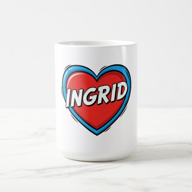 Caneca De Café Amo Ingrid (Centro)
