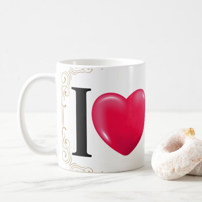 Caneca De Café Amo-Me Elagant (Com Donut)