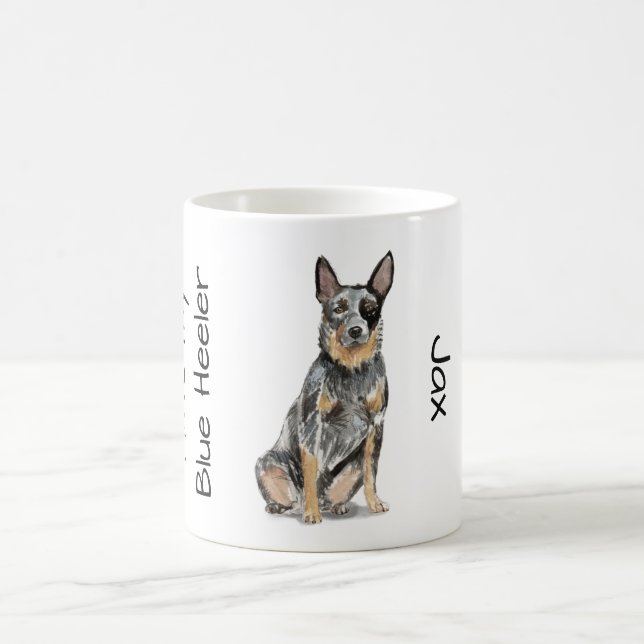 Caneca De Café Amo Meu Blue Heeler (Centro)