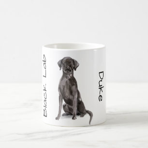 Caneca De Café Amo meu labrador preto