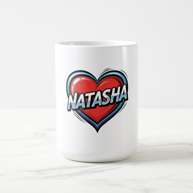 Caneca De Café Amo Natasha (Centro)