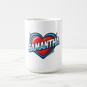 Caneca De Café Amo Samantha