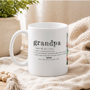 Caneca De Café Amo Seu Avô Mug Duas Fotografias Manuscritas