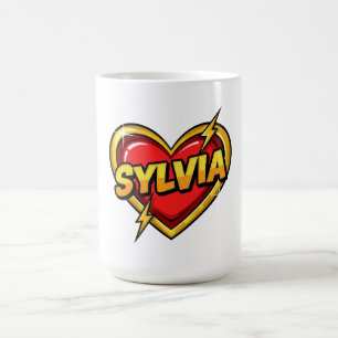 Caneca De Café Amo Sylvia