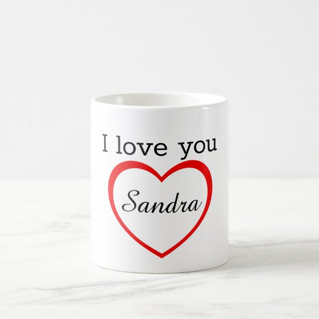 Caneca De Café Amo-te. (Centro)