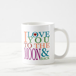 Caneca De Café Amo-te à Lua e Volta