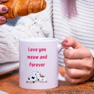 Caneca De Café Amo-te a mijar e para sempre   Gatos, Namorados Ro