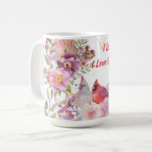 Caneca De Café Amo-Te, Amo-Nos Cardeais