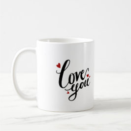Caneca De Café Amo-Te Design Doce