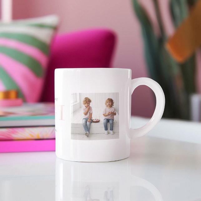 Caneca De Café Amo-Te Gigi | Duas Colagens Fotográficas (Criador carregado)
