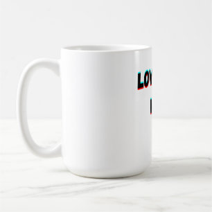 Caneca De Café Amo-Te Mãe - Tipografia Manuscrita Sensível