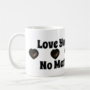 Caneca De Café Amo-Te Para Sempre, Corações Azuis Labradoritas.